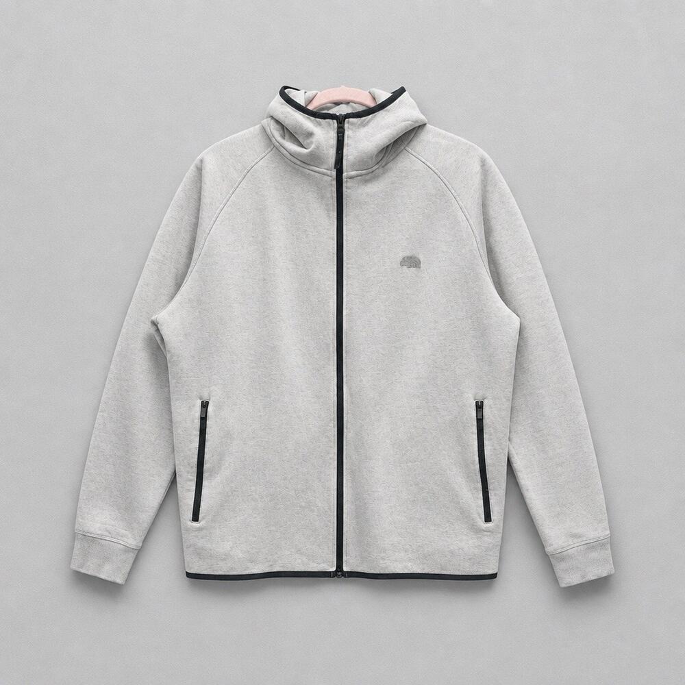 Lacoste Motion Full Zippered Hooded Sweatshirt Gray Mens Size XL (Read)